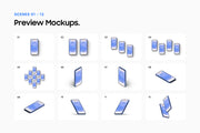 Samsung Galaxy S25 - 24 Mockups Scenes - PSD & FIG