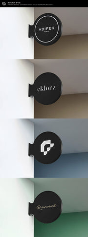 30 Signs & Facade Logo Mockups - V3