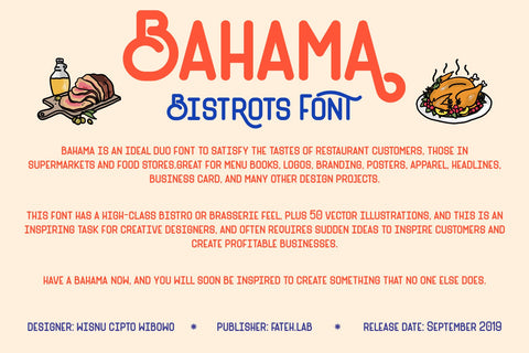 Bahama™ + 50 Vector (Handmade)