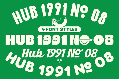 Hub 191 | Cheerful Font