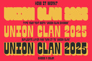 Union Clan 3D Font