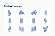 Samsung Galaxy S25 - 24 Mockups Scenes - PSD & FIG