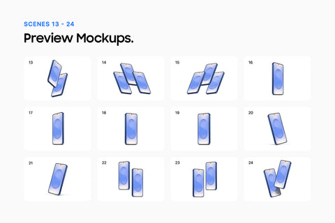 Samsung Galaxy S25 - 24 Mockups Scenes - PSD & FIG