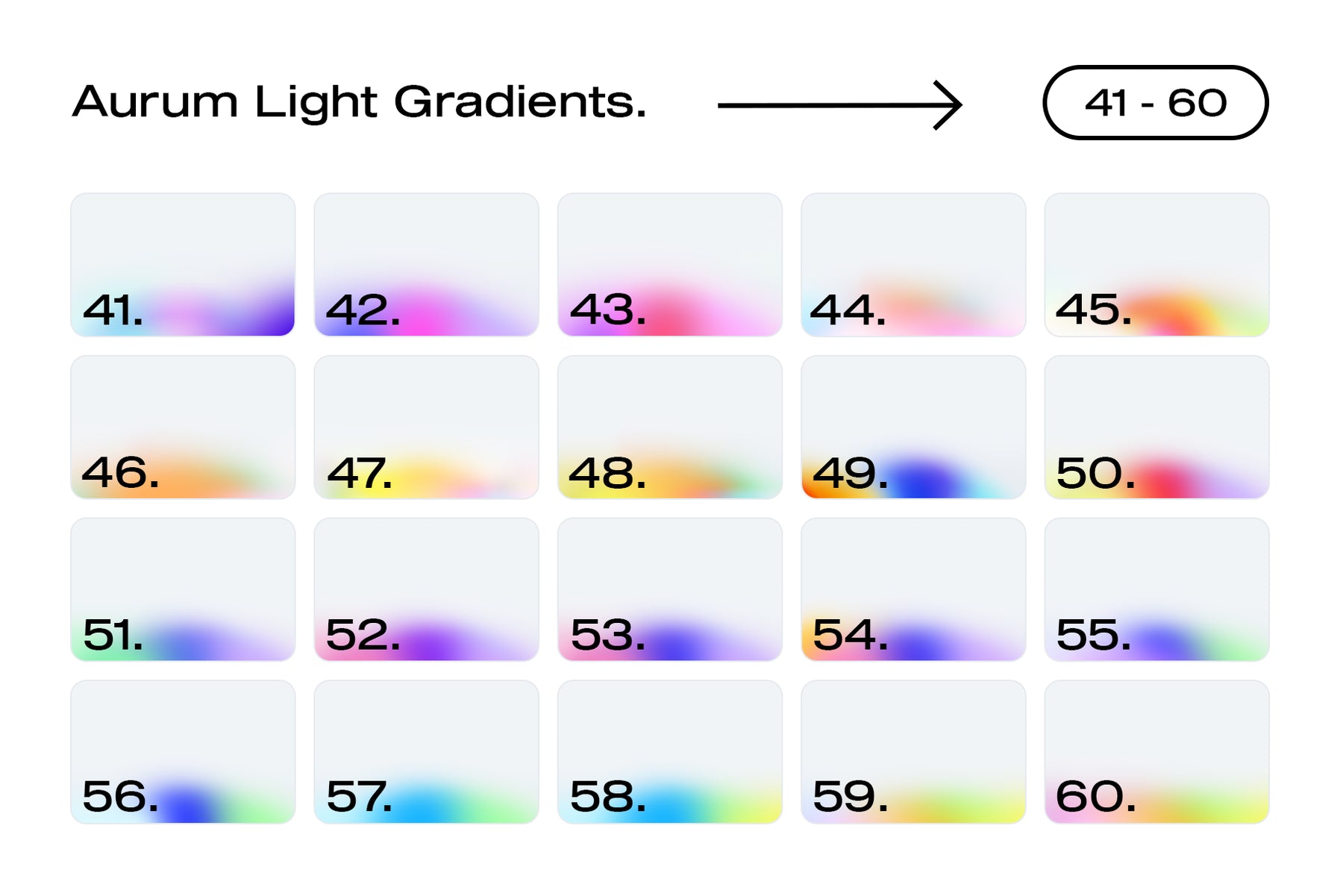 100 Aurum Light Gradients – Pixel Surplus