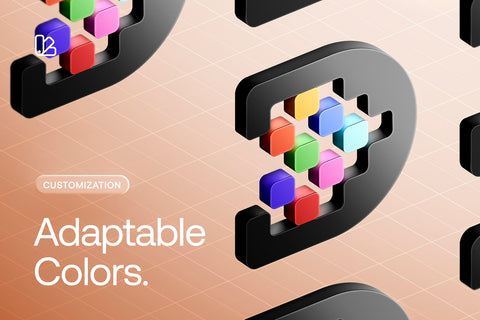 3D App Icon Logo Mockups - 12 Scenes