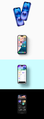 iPhone 16 - 24 Mockups Scenes