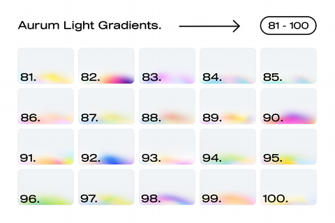 100 Aurum Light Gradients