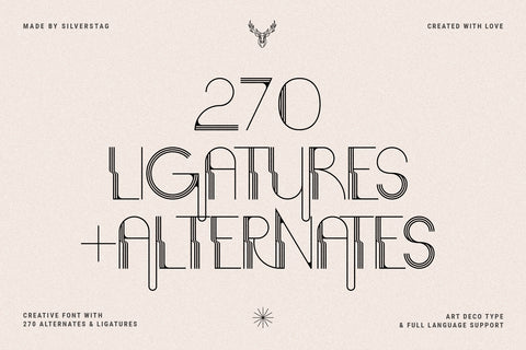 BOGART Deco - Ligature Rich Typeface