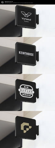 30 Signs & Facade Logo Mockups - V3