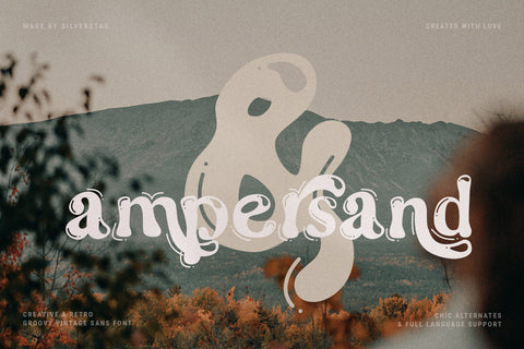 Stone & hikers - Groovy Retro Font