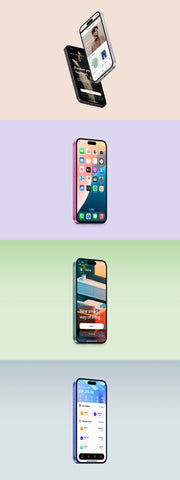 iPhone 16 - 24 Mockups Scenes - Pixel Surplus