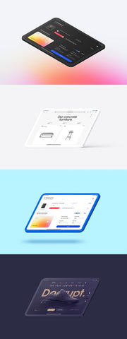 iPad Pro 11" - 21 Clay Mockups Scenes