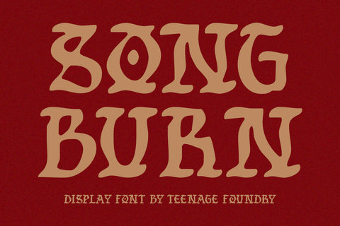TF Song Burn - Display Font