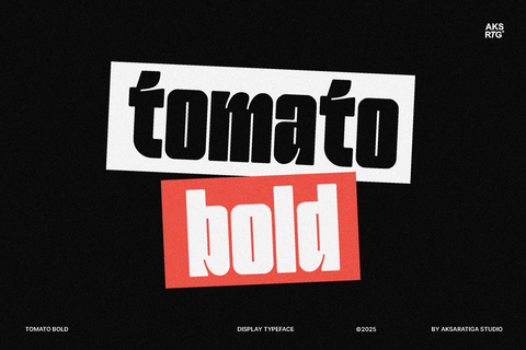 Tomato Bold - Bold Sans Serif & Ink Trap Display
