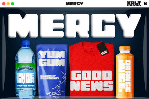 MERCY – Big Friendly Display Font (Regular + Rough)