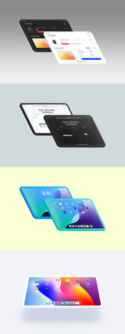 iPad Pro 11" - 21 Clay Mockups Scenes