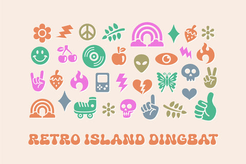 Retro Island - Bold Groovy Font
