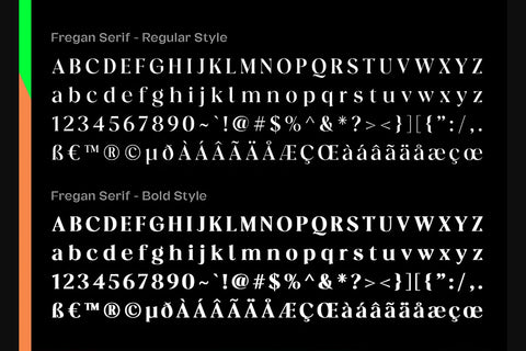 Fregan Typeface