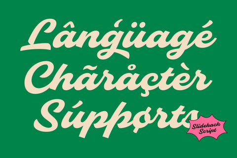 Slideback | Bold & Stylish Script