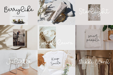 Script Font Collection Bundle