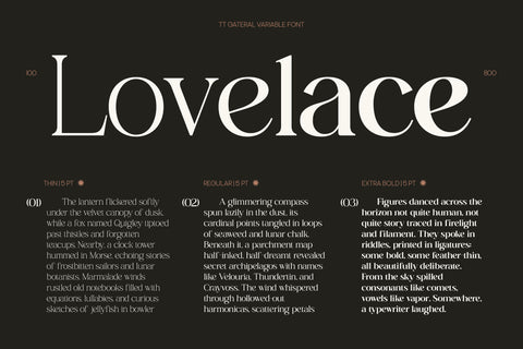 TT Gateral – Elegant Serif Typeface