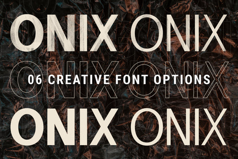 ONIX Hand-Painted SVG Font