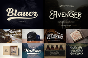 Huge Vintage Font Bundle
