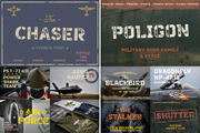 Huge Vintage Font Bundle