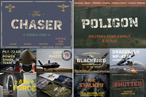 Huge Vintage Font Bundle