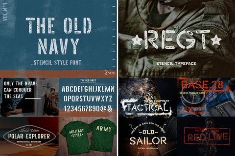 Huge Vintage Font Bundle