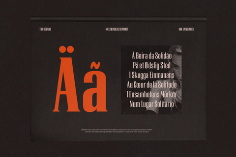 TRT Regard Condensed Display Font