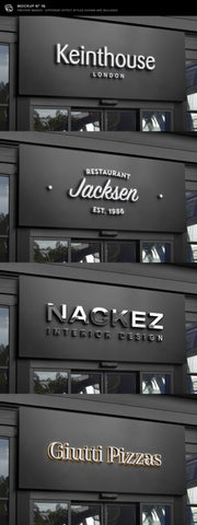 30 Signs & Facade Logo Mockups - V3