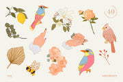 Abstract Collage Bundle 4 in 1