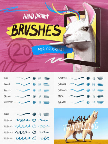 18 in 1 Procreate Brushes Bundle