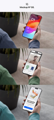 15 iPhone 15 Pro In Hand Mockups