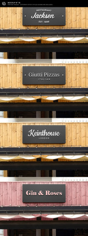 30 Signs & Facade Logo Mockups - V3