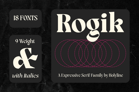 Rogik - Expressive Serif Font Family
