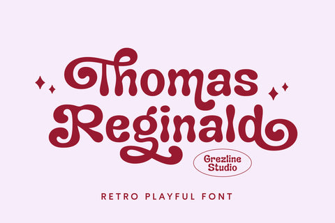 Thomas Reginald - Retro Playful Font
