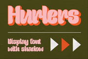 Hurlers - Display Font with Shadow