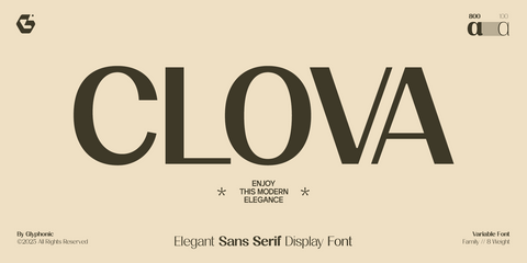 GC Clova - Elegant Sans Display