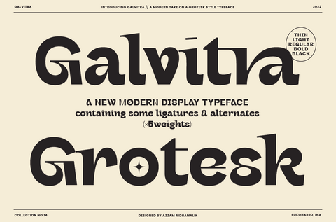 Galvitra - Display Font Family