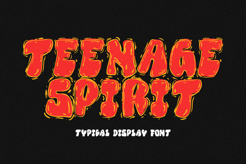 Teenage Spirit Typical Display Font