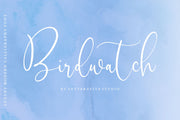 Birdwatch is a Luxury Modern Calligraphy Font