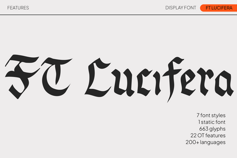 FT Lucifera – Expressive Handwritten Font with Modern Elegance