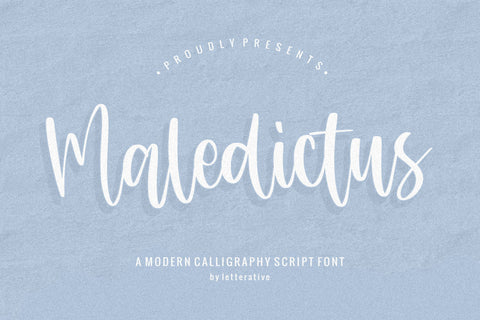 Maledictus is a Modern Handwritten Font