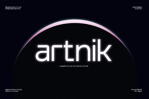 TRT Artnik – Modern Geometric Sans Serif Typeface