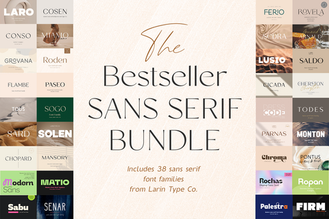 The Bestseller Sans Serif Bundle