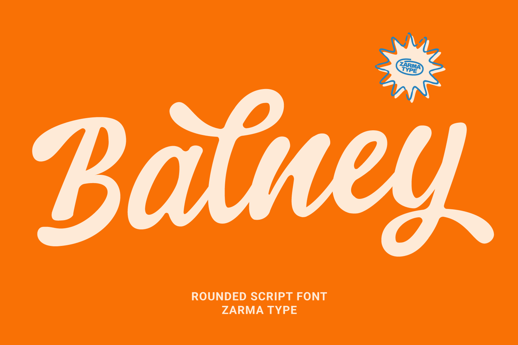 Balney - Rounded Script Font - Pixel Surplus