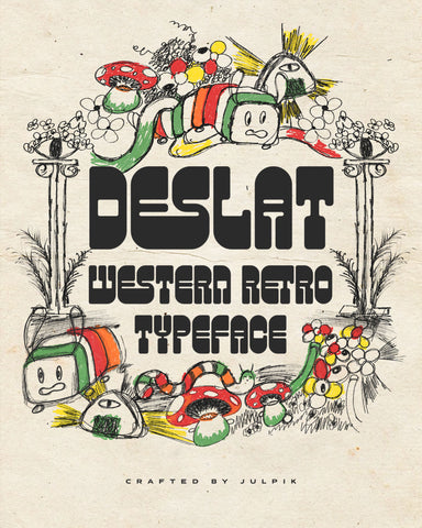 Deslat - Retro Western Typeface