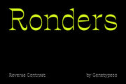 Ronders Reverse Contrast Font